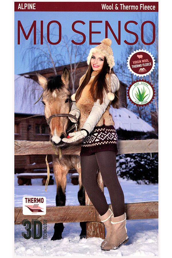Женские термоколготки большого размера MIO SENSO Alpine Wool&Thermo Fleece XL